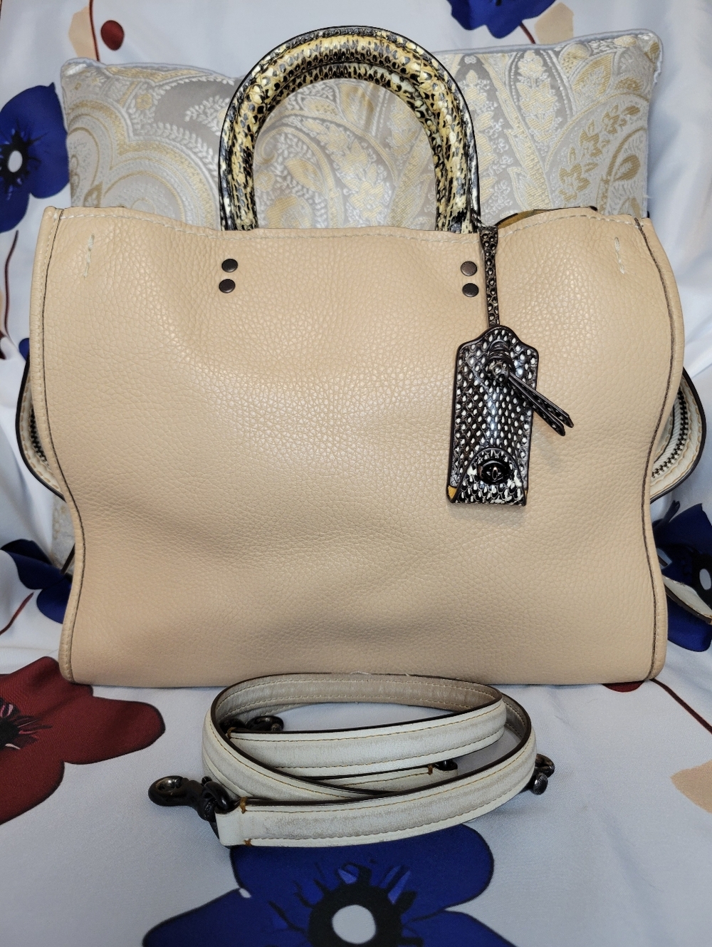 COACH ROGUE 30 EXOTIC PYTHON TRIM 58966